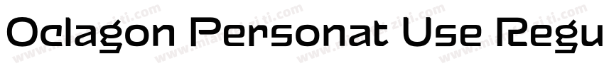 Oclagon Personat Use Regular字体转换